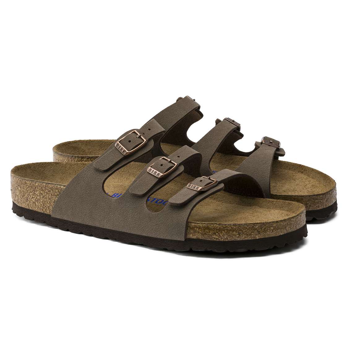 Yellow Birkenstock Florida Soft Footbed Birkibuc Women's Multi Strap Sandals | Jf4k43J4b6h