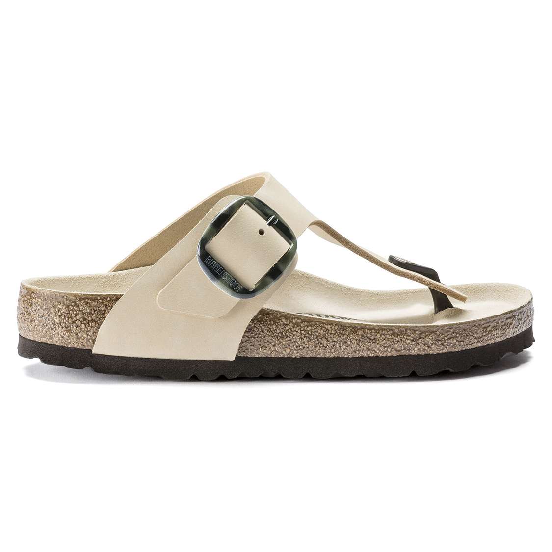 Yellow Birkenstock Gizeh Big Buckle Nubuck Leather Women's Thong | 4q35ChUnFqV