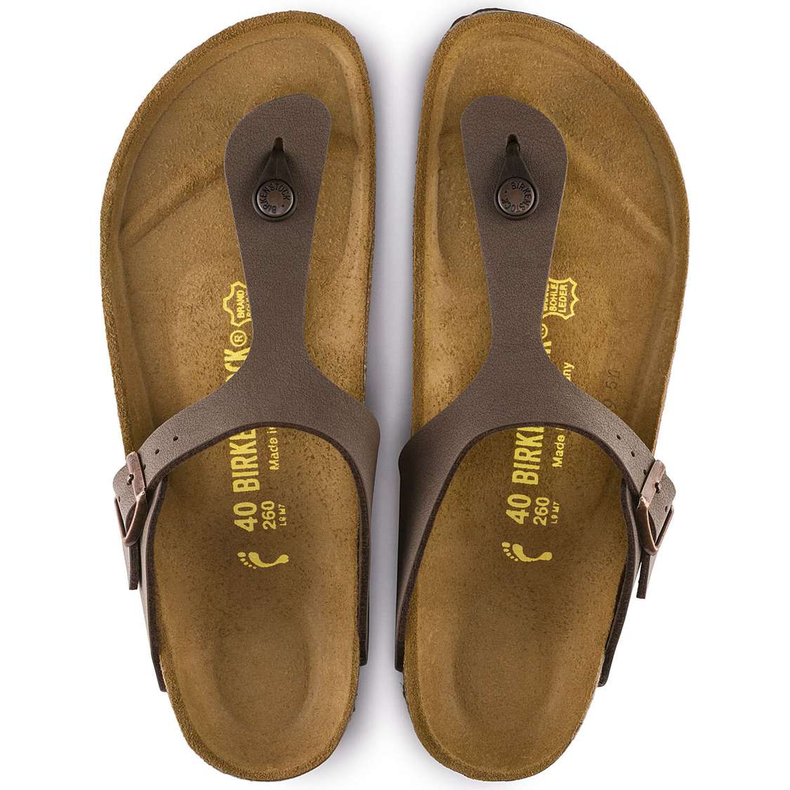 Yellow Birkenstock Gizeh Birkibuc Men's Thong | LVswzNDP5pW