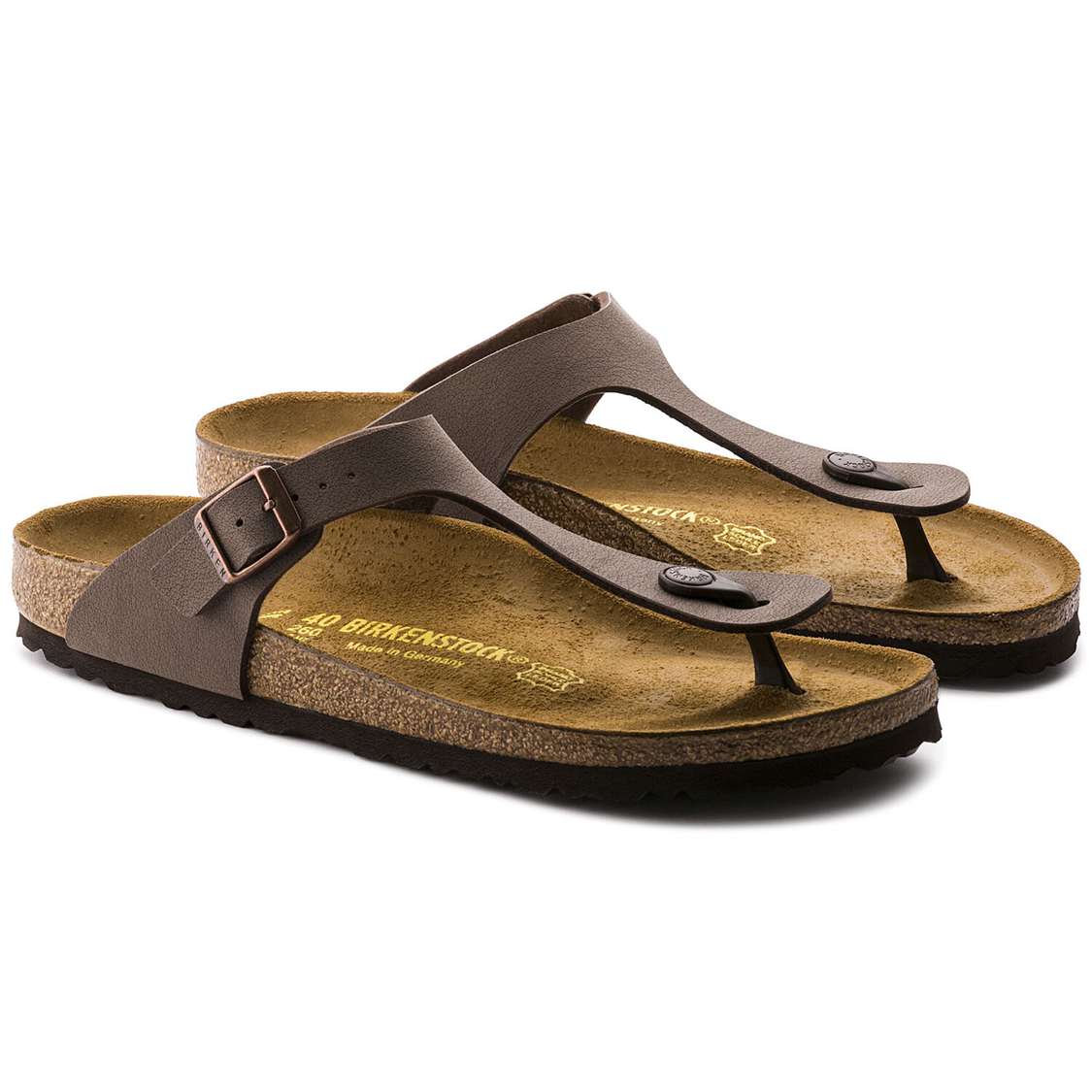 Yellow Birkenstock Gizeh Birkibuc Men's Thong | LVswzNDP5pW