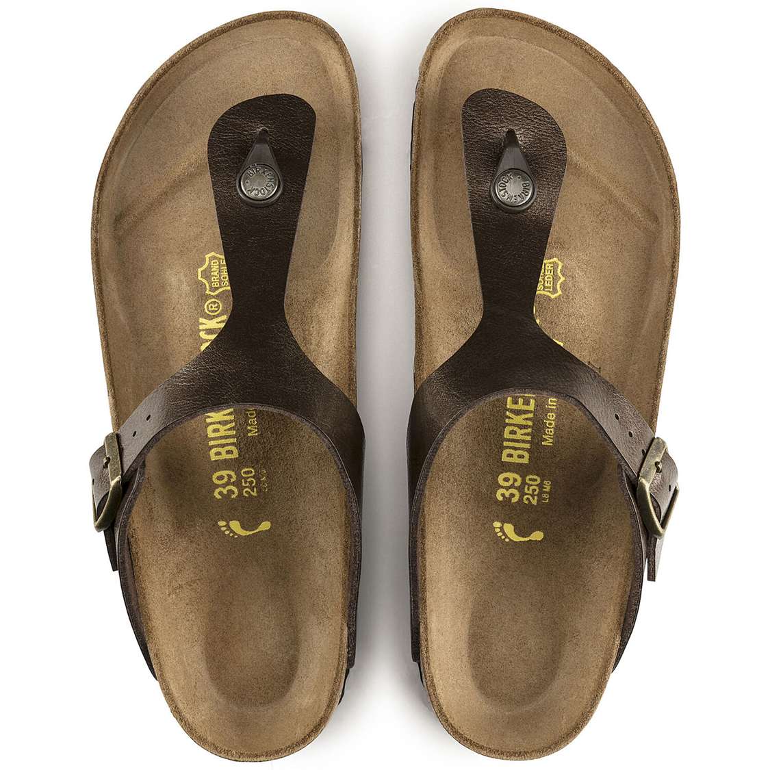 Yellow Birkenstock Gizeh Birko-Flor Women's Thong | Plyio339zCO