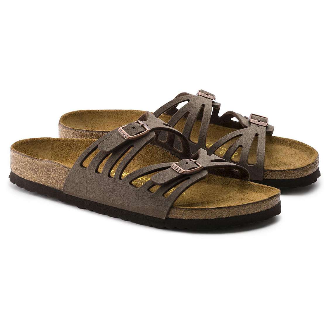 Yellow Birkenstock Granada Birkibuc Women's Two Strap Sandals | giZQ3jGlohK