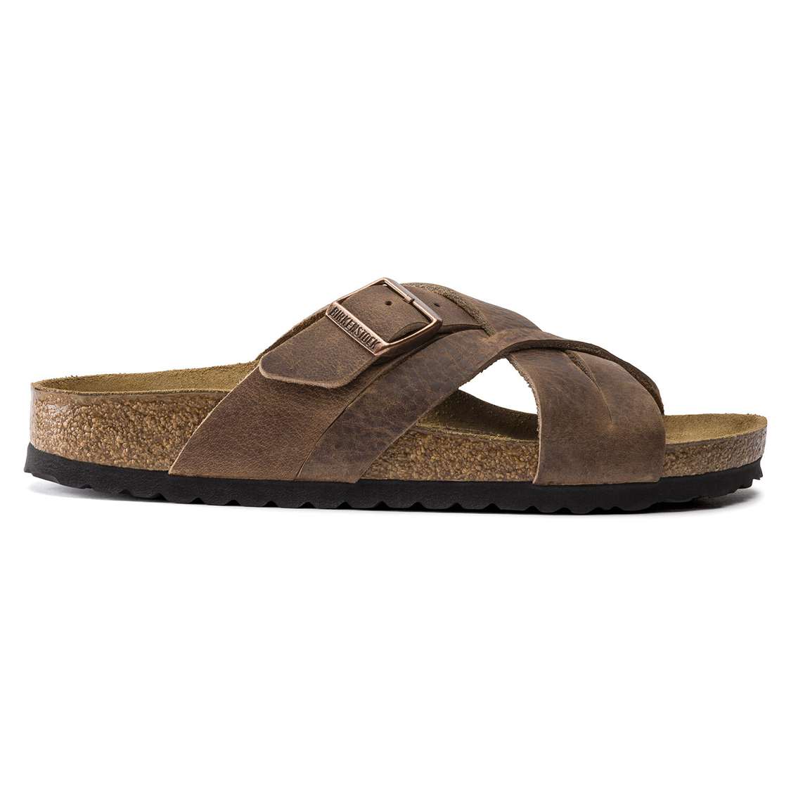 Yellow Birkenstock Lugano Oiled Leather Women's Two Strap Sandals | HP7mmEBLAud