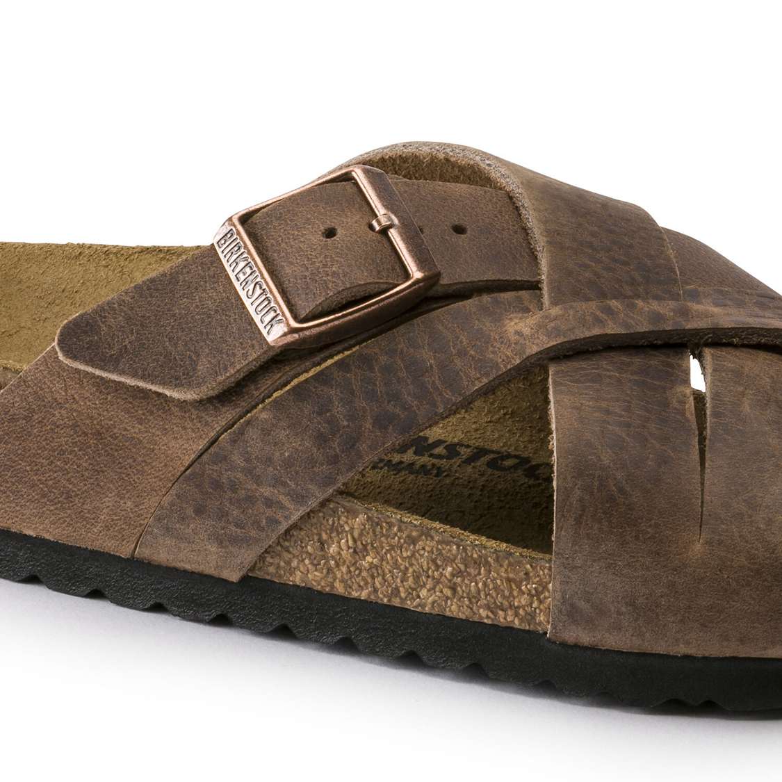 Yellow Birkenstock Lugano Oiled Leather Women's Two Strap Sandals | HP7mmEBLAud