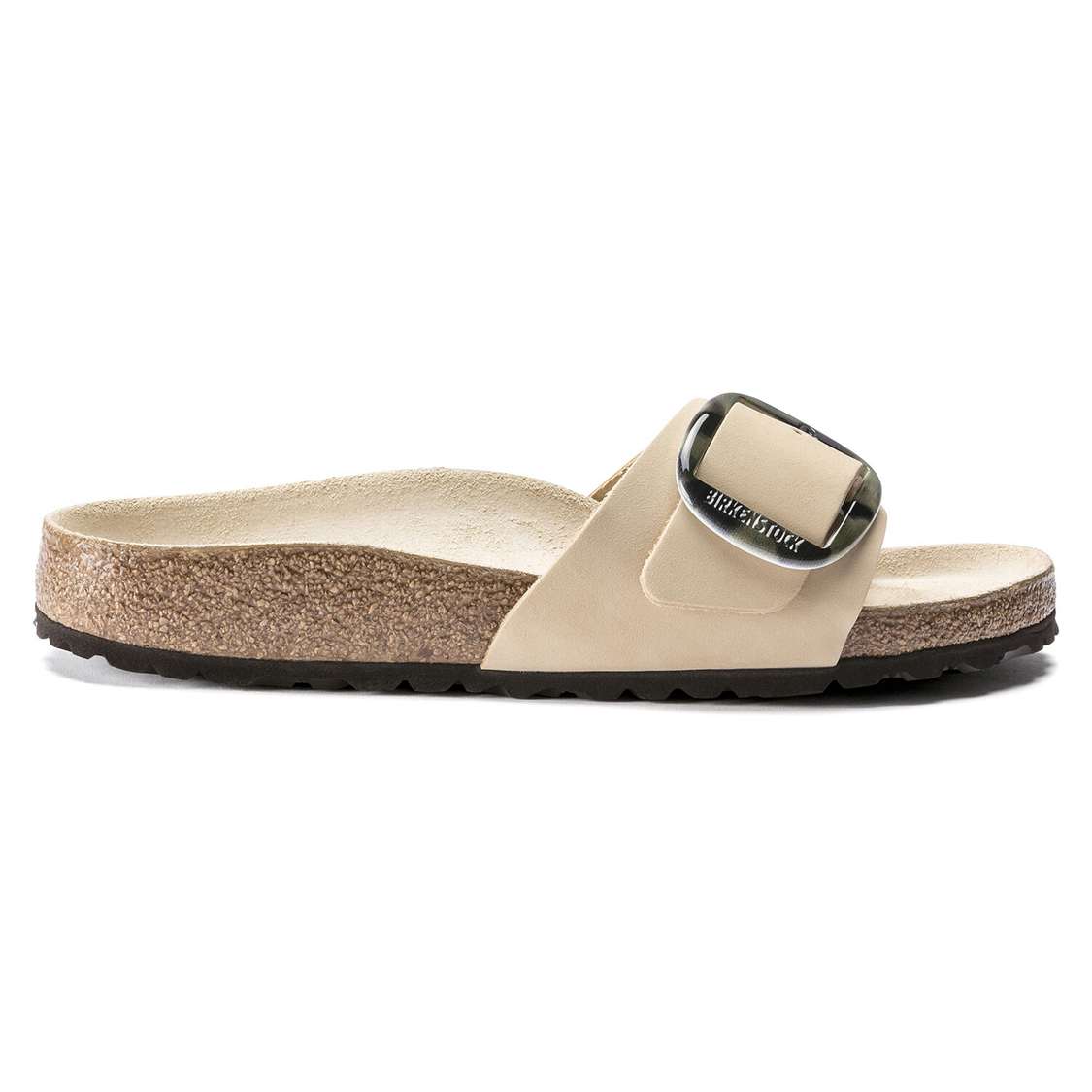 Yellow Birkenstock Madrid Big Buckle Nubuck Leather Women's One Strap Sandals | MdHybDbHtDA