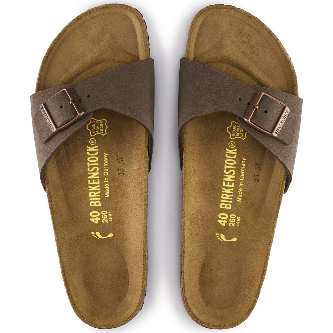 Yellow Birkenstock Madrid Birkibuc Men's One Strap Sandals | CUtfKWzUgSO