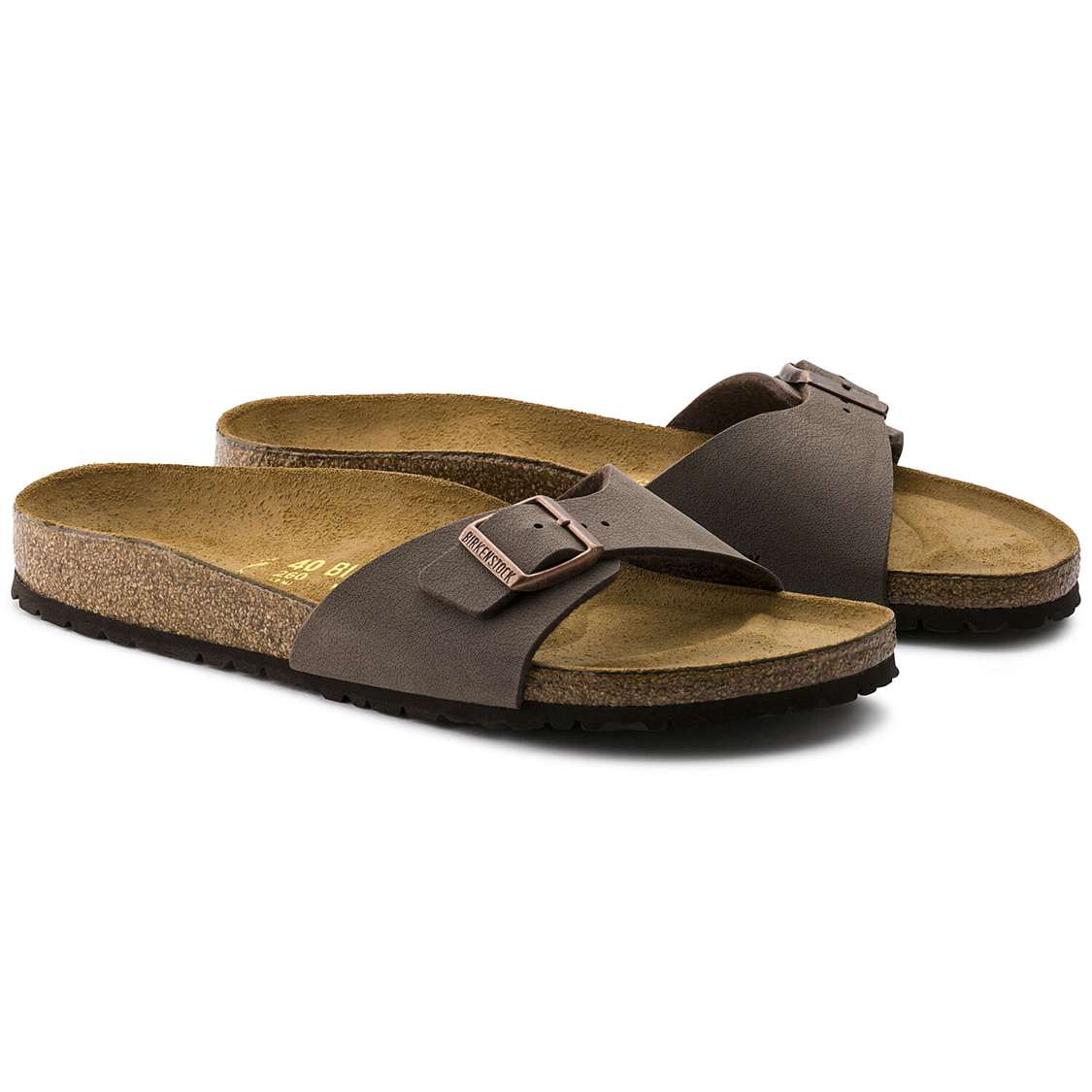 Yellow Birkenstock Madrid Birkibuc Men's One Strap Sandals | CUtfKWzUgSO