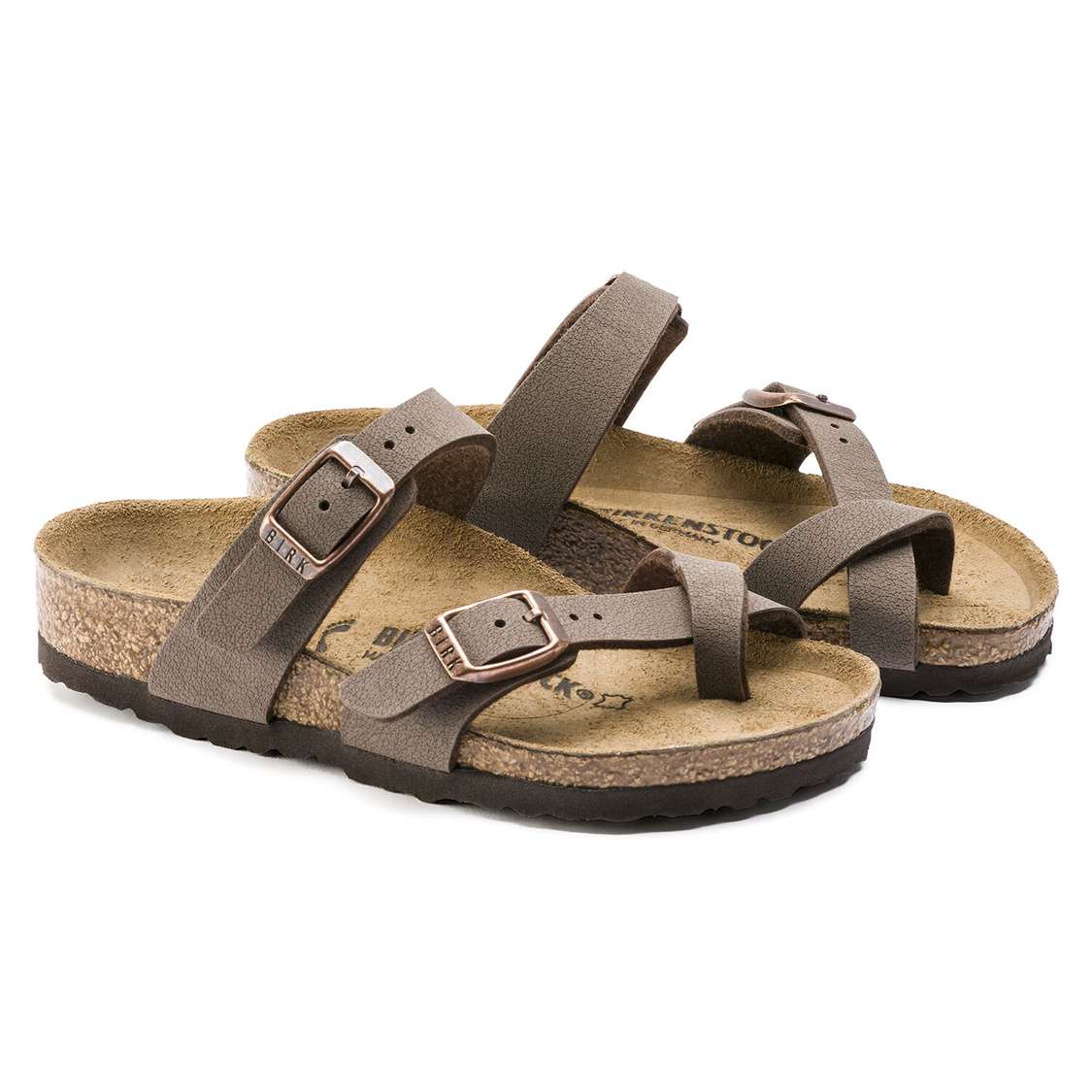 Yellow Birkenstock Mayari Birkibuc Kids' Girls Sandals | LvHeIrIWE5v