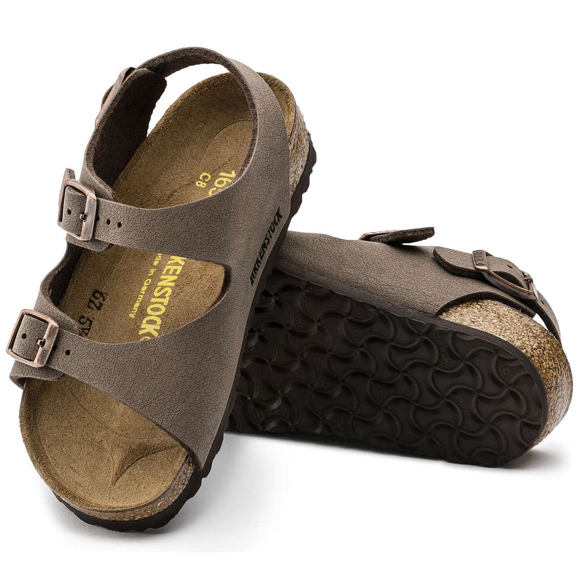 Yellow Birkenstock Roma Birkibuc Kids' Boys Sandals | HqKTbZk2Yep