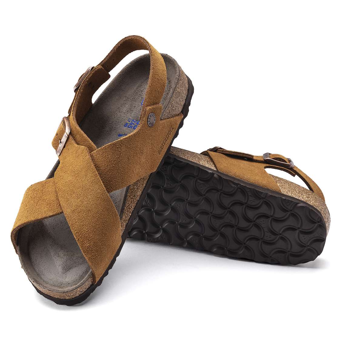 Yellow Birkenstock Tulum Suede Leather Women's Two Strap Sandals | tJQsWAoFOwD