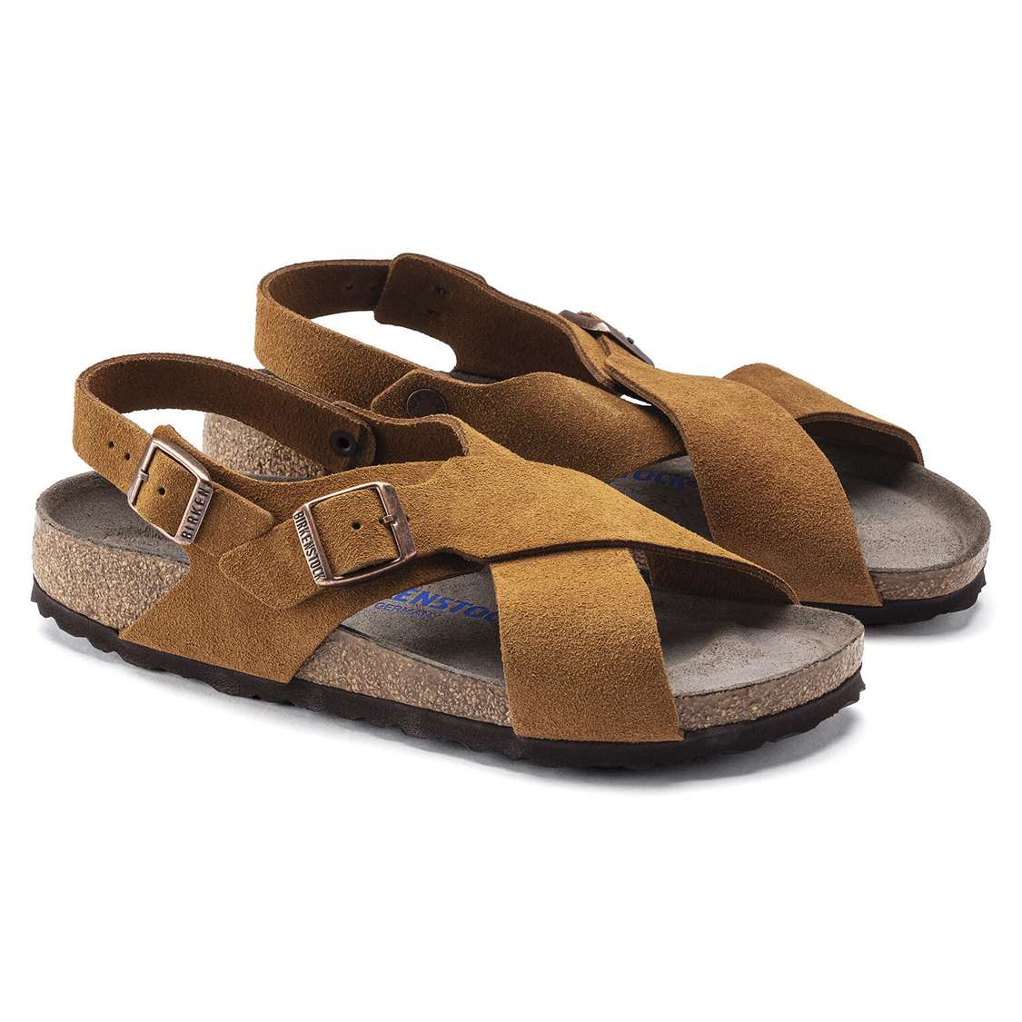 Yellow Birkenstock Tulum Suede Leather Women's Two Strap Sandals | tJQsWAoFOwD