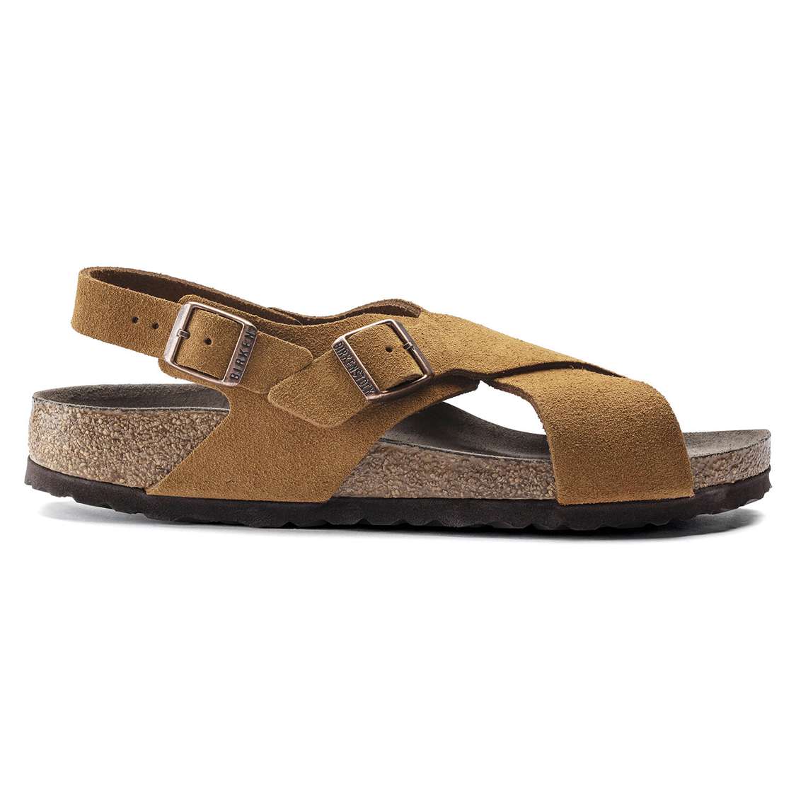 Yellow Birkenstock Tulum Suede Leather Women's Two Strap Sandals | tJQsWAoFOwD