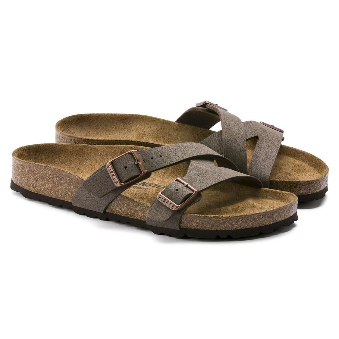 Yellow Birkenstock Yao Birkibuc Women's Two Strap Sandals | XfgyOMk7kmx