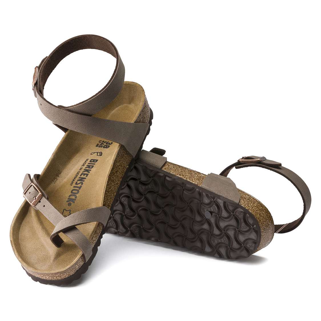 Yellow Birkenstock Yara Birkibuc Women's Ankle Strap Sandals | onBwhvu8Tsg