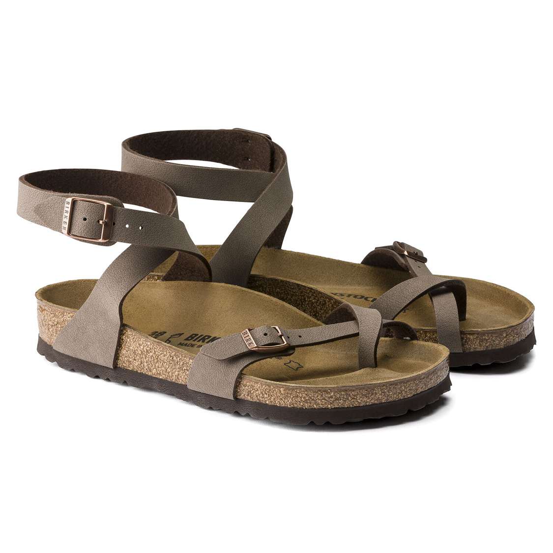 Yellow Birkenstock Yara Birkibuc Women's Ankle Strap Sandals | onBwhvu8Tsg