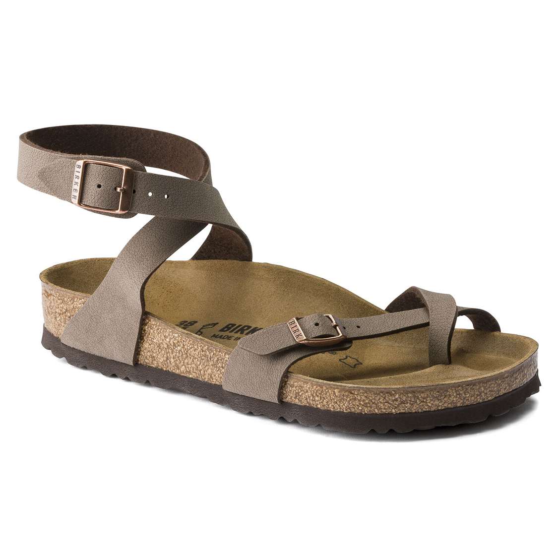 Yellow Birkenstock Yara Birkibuc Women\'s Ankle Strap Sandals | onBwhvu8Tsg