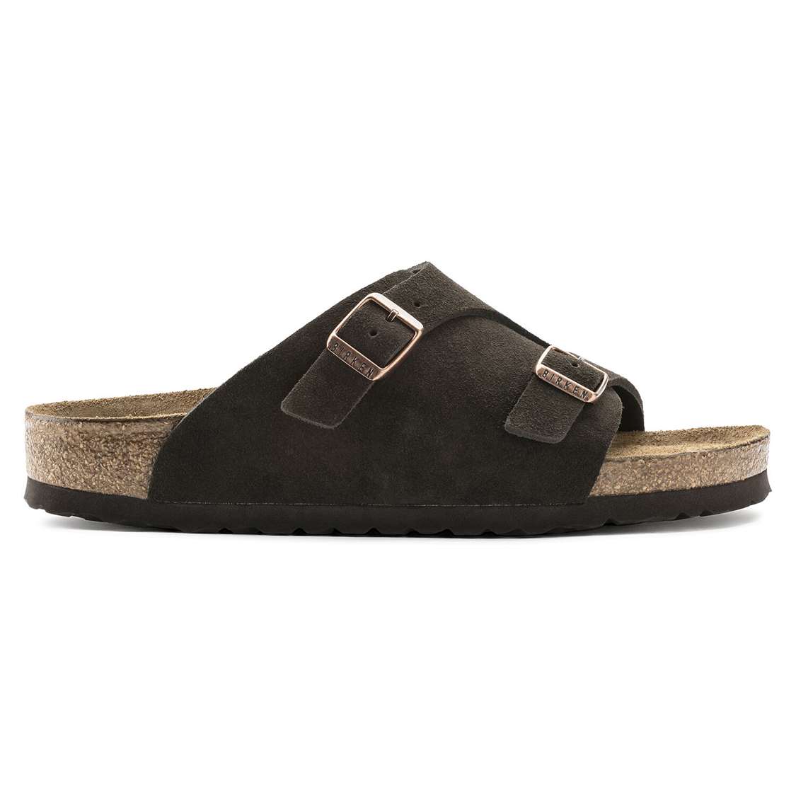 Yellow Birkenstock Zürich Soft Footbed Suede Leather Men's One Strap Sandals | nWGjM4JlvdR